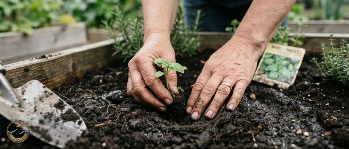 Gardening image representing a way to connect with your spirit element in nature spirituality