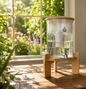 Glass alkaline water filter