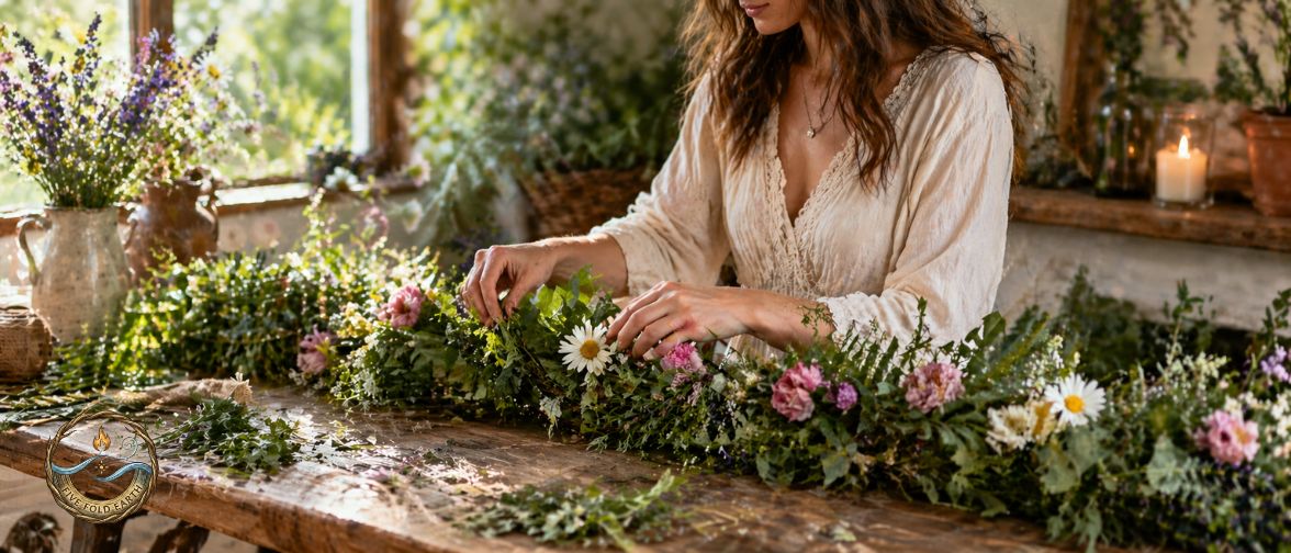 Beltane DIY Crafts Garland Beltane DIY Crafts Garland