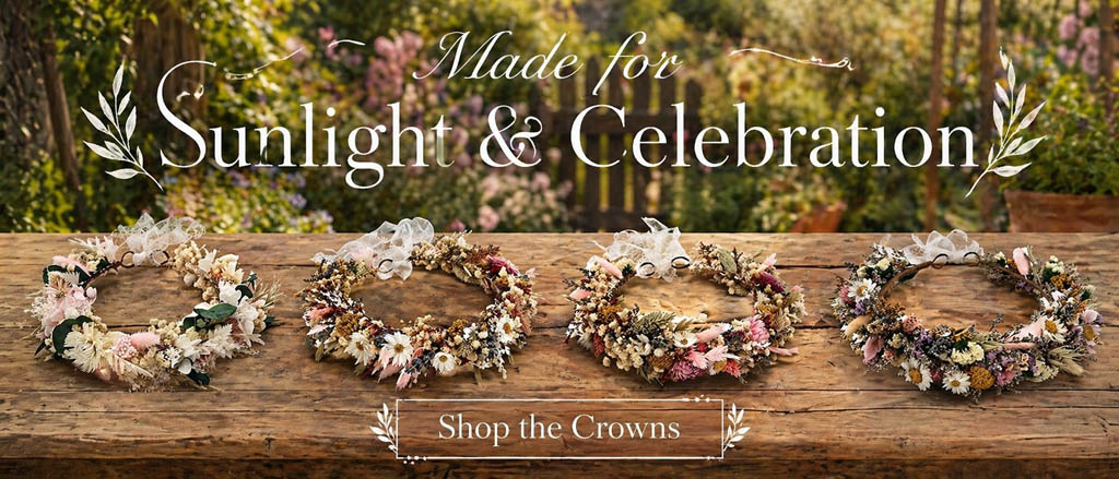 Dried flower crowns