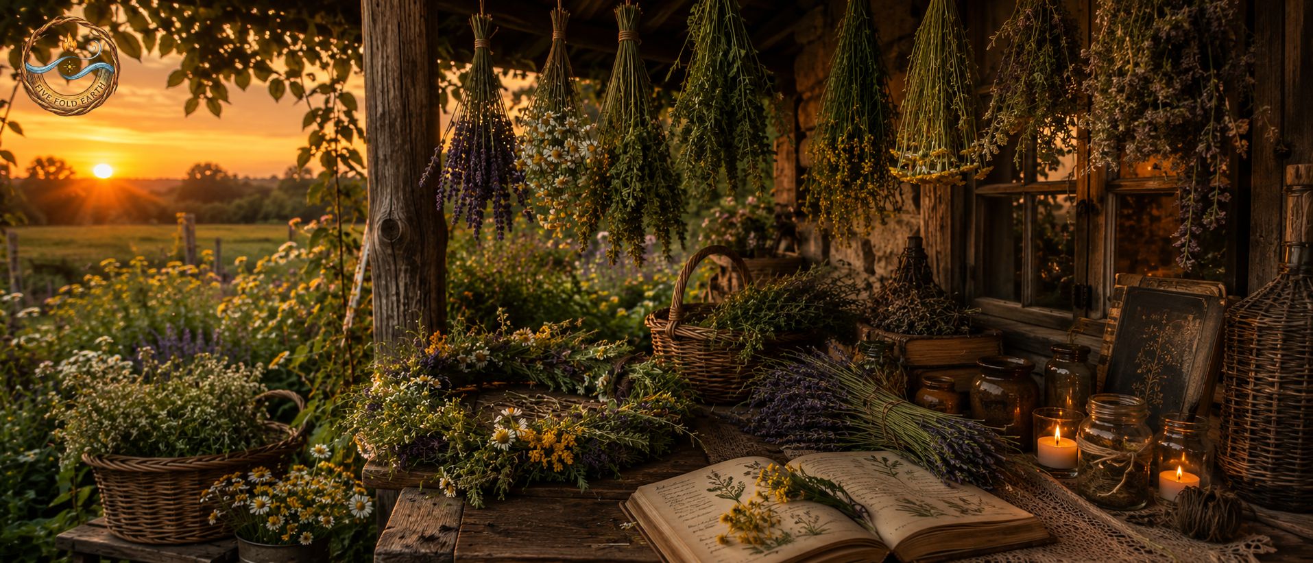 Mid Summer Herb Garden Litha Drying Herbs Mid Summer Herb Garden Litha Drying Herbs
