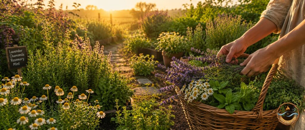 Mid Summer Herb Garden Litha Gathering Harvesting Mid Summer Herb Garden Litha Gathering Harvesting