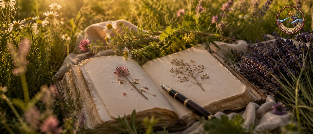 Mindful Summer Solstice Pressed Flowers