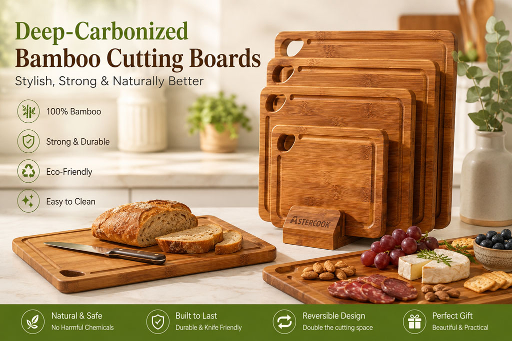 Carbonized cutting board