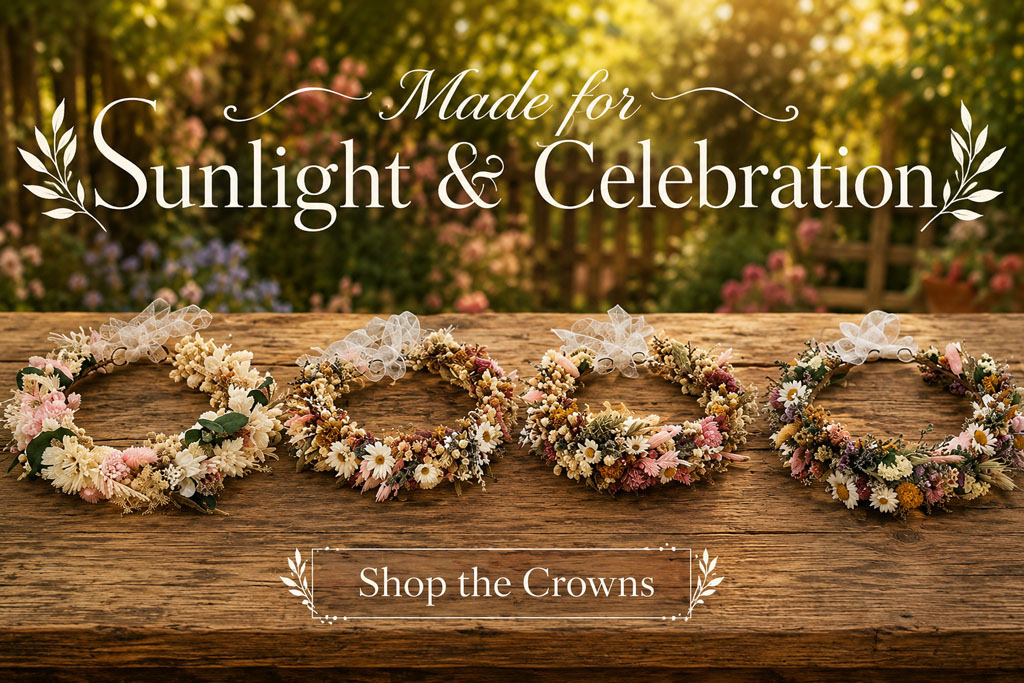 Floral crowns for celebrations