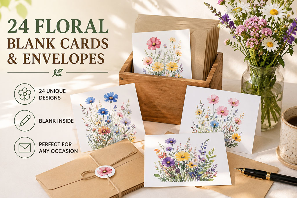 Floral Note cards