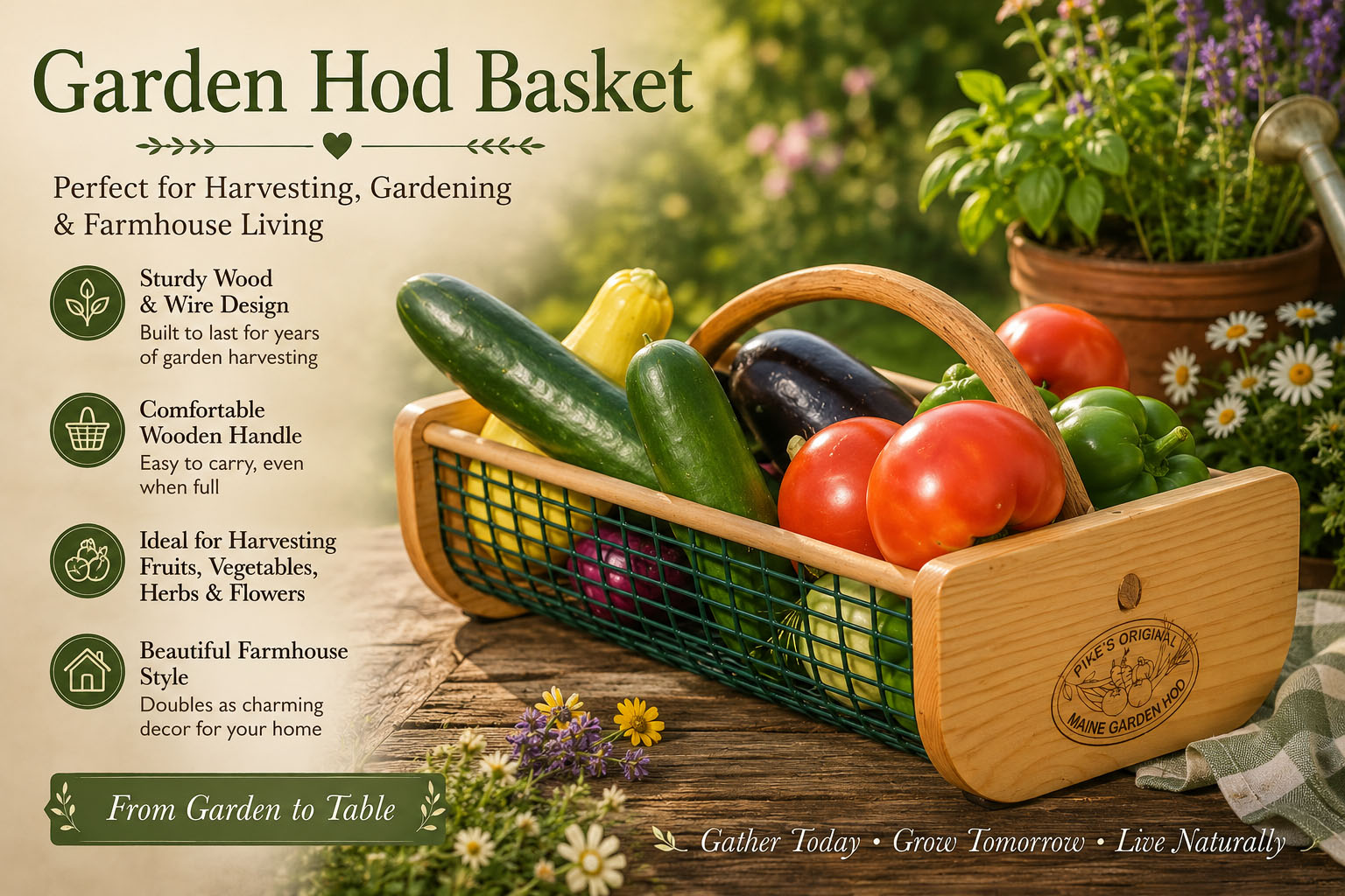 Garden Hod Basket