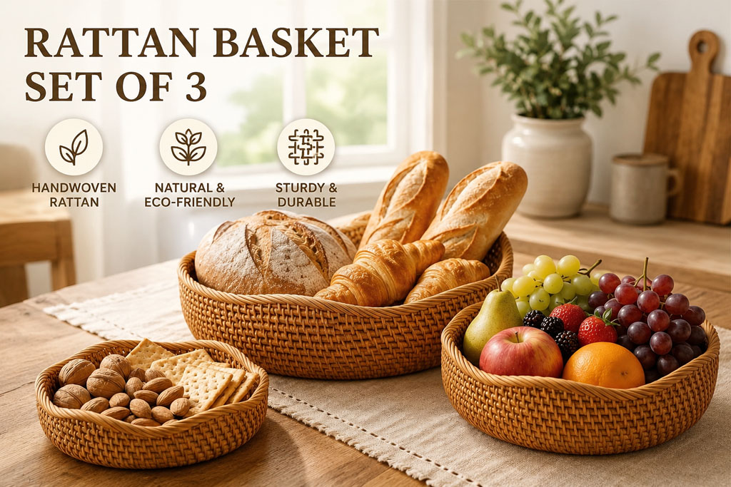 Natural Rattan Baskets