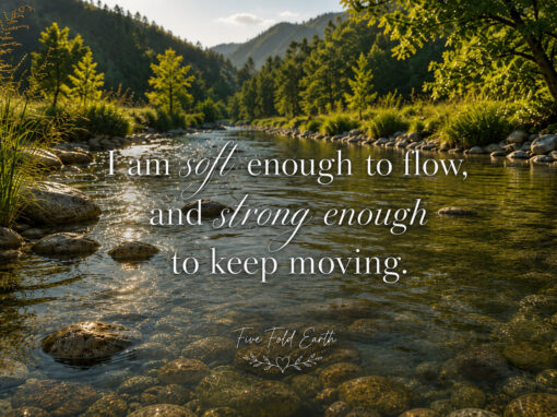 I Am Soft Enough to Flow, and Strong Enough to Keep Moving I Am Soft Enough to Flow, and Strong Enough to Keep Moving