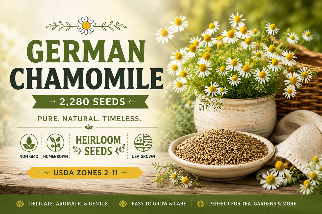 Chamomile Seeds for Litha Summer Herb Gardening