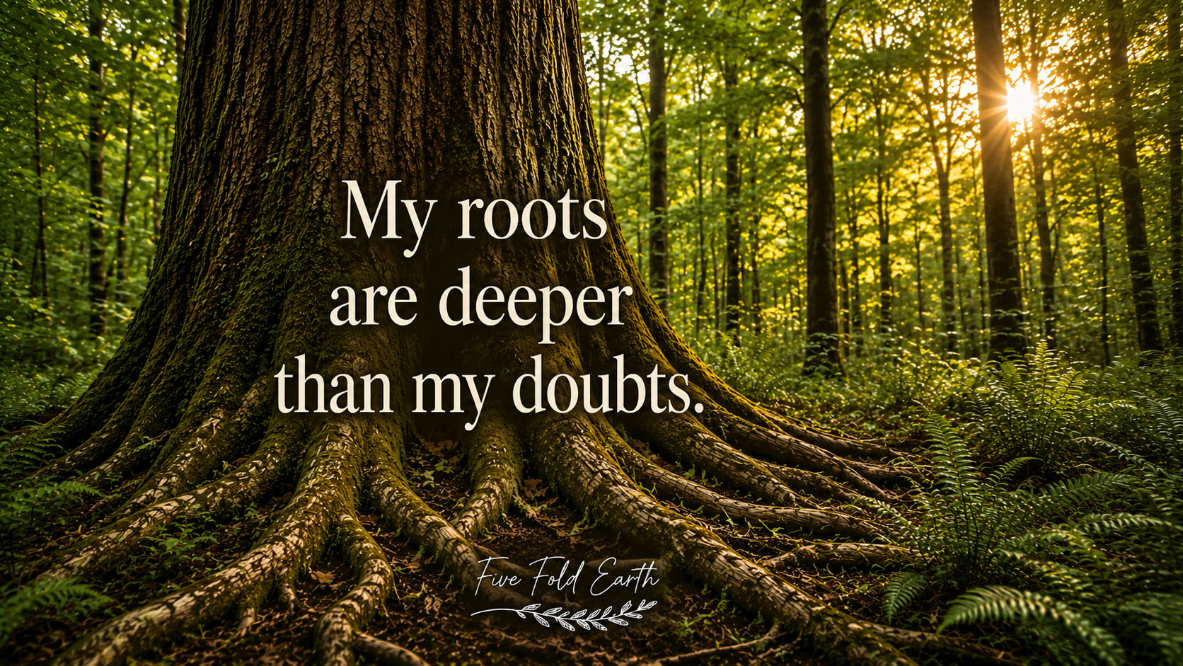 My Roots are Deeper than my Doubts - Desktop Wallpaper