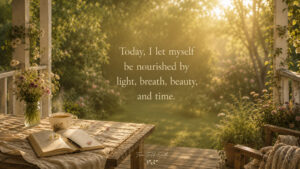 Today I let myself be nourished - Desktop wallpaper