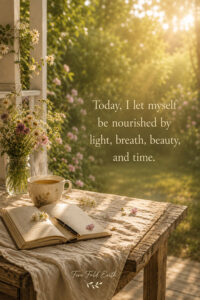 Today I let myself be nourished - Desktop wallpaper