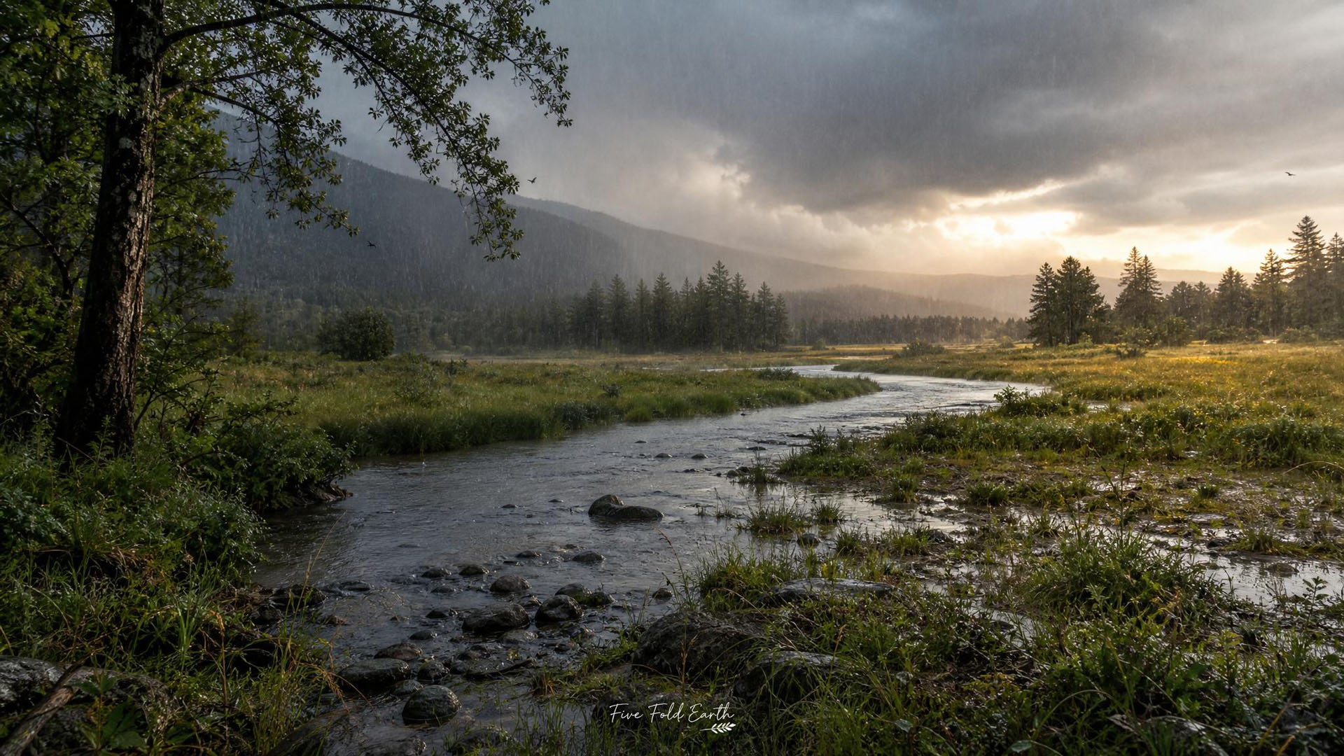 Spiritual meaning of rain depicted by renewal